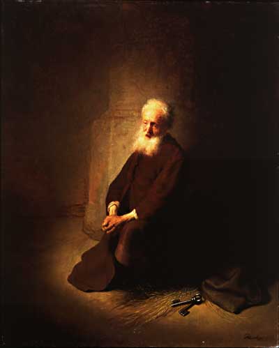 St Peter in Prison, Rembrandt 