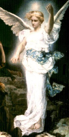 Painting of an angel by Leon Francois Comer