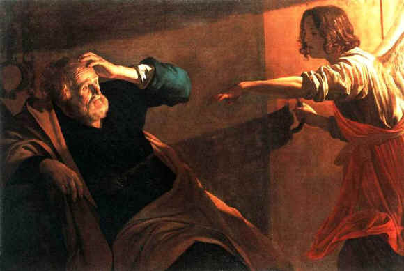 The Liberation of St Peter, Gerrit van Honthorst (click image to enlarge)