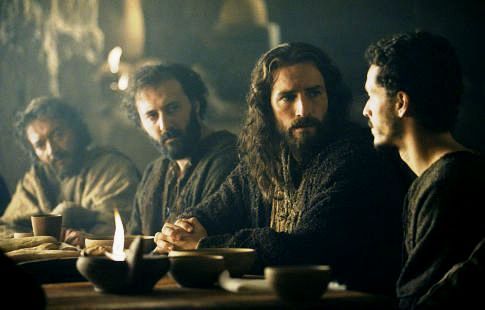 Peter and Jesus in the film 'Passion of the Christ'