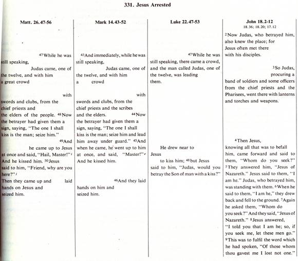 Comparing the four gospel accounts