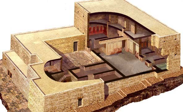 Reconstruction of a house in 1st century Jerusalem, which may have belonged to the former High Priest Annas.