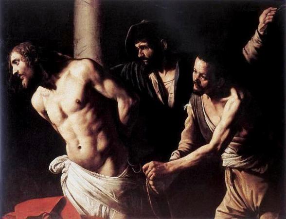 The flagellation of Christ at the column, Caravaggio