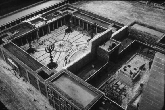 A reconstruction of the inner courts of the 1st century Temple in Jerusalem