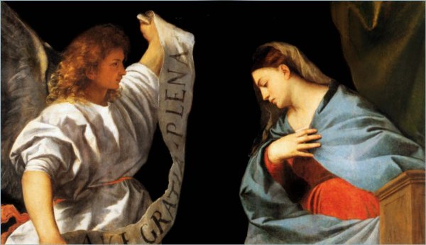 Annunciation, Titian, 1522