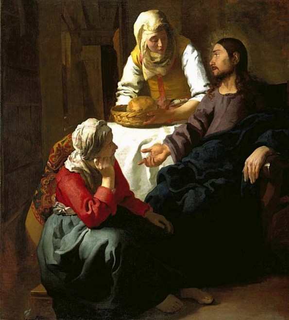 'Christ in the House of Martha and Mary', Jan Vermeer van Delft, 1654