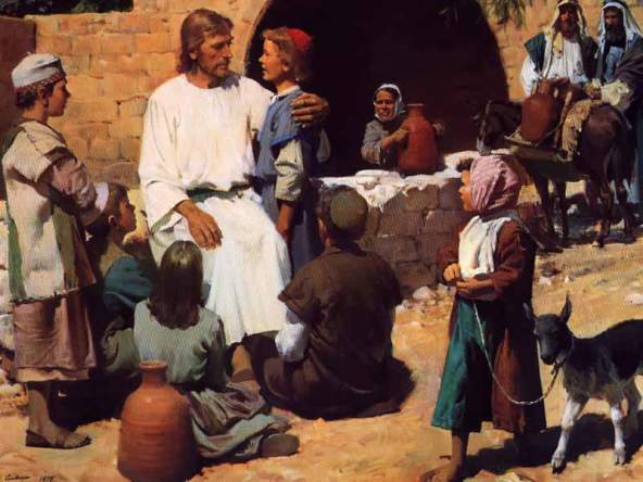 Jesus and the Children, painted by Harry Anderson