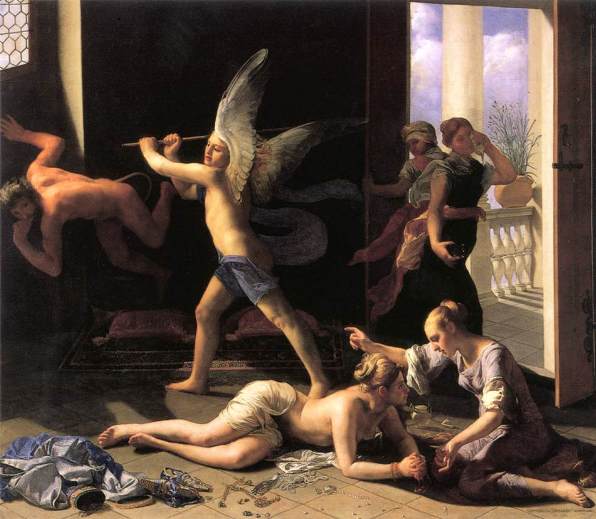 Martha rebuking Mary for her Vanity, Guido Cagnacci, 1660