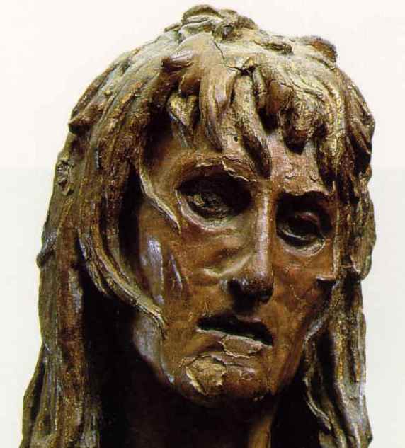 'Mary Magdalene', detail of head only, Donatello, 1455