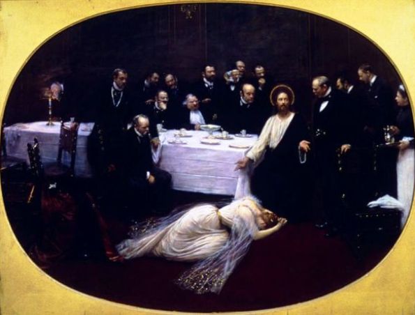 'Mary Magdalene in the house of Simon the Pharisee', Jean Beraud, 1891