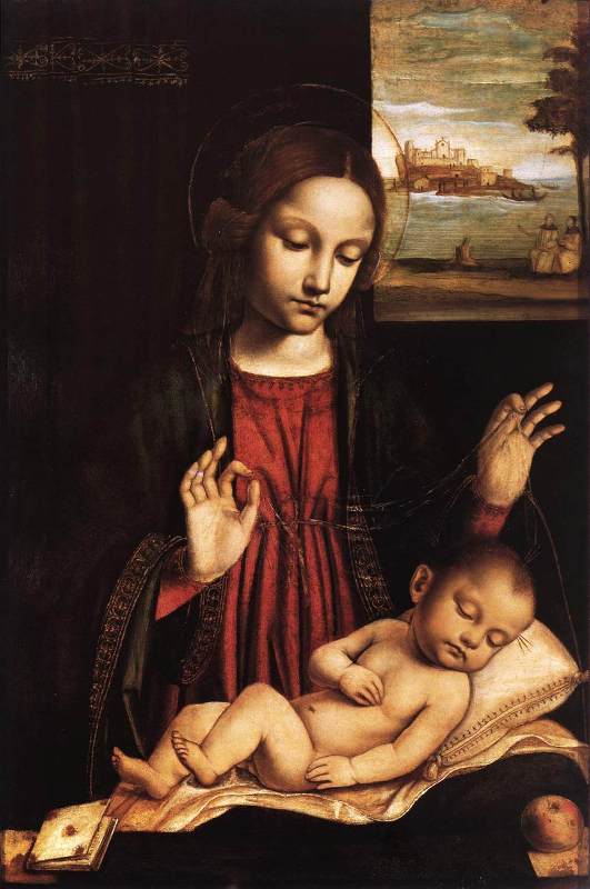 The Virgin of the Veil, Ambrogio Borgognone, 1500