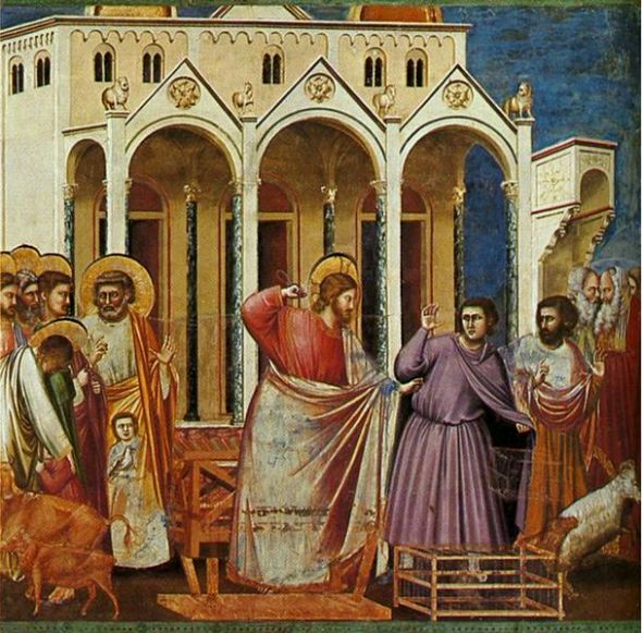 Expulsion of the Money-changers, Giotto di Bondone