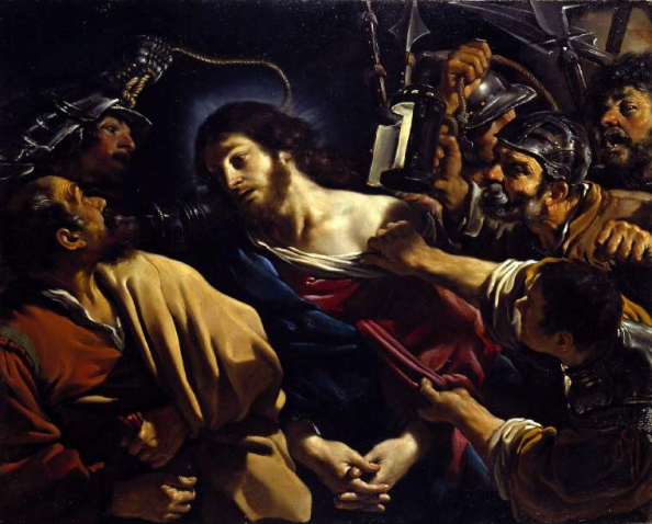 Gevangenneming van Jezus Judas betrays Christ by him to kiss